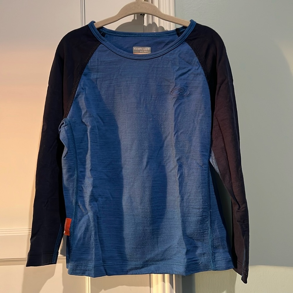 Icebreaker Kids Merino Wool Baselayer Leggings & Long Sleeve Shirt Set 5/6